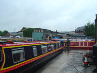 Back on the mooring after 6 weeks - much of it in the rain!